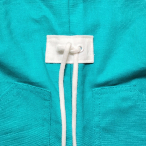 NWT VTG HealthTex Cotton Overalls Size 4T Color Aqua and white - Picture 3 of 10